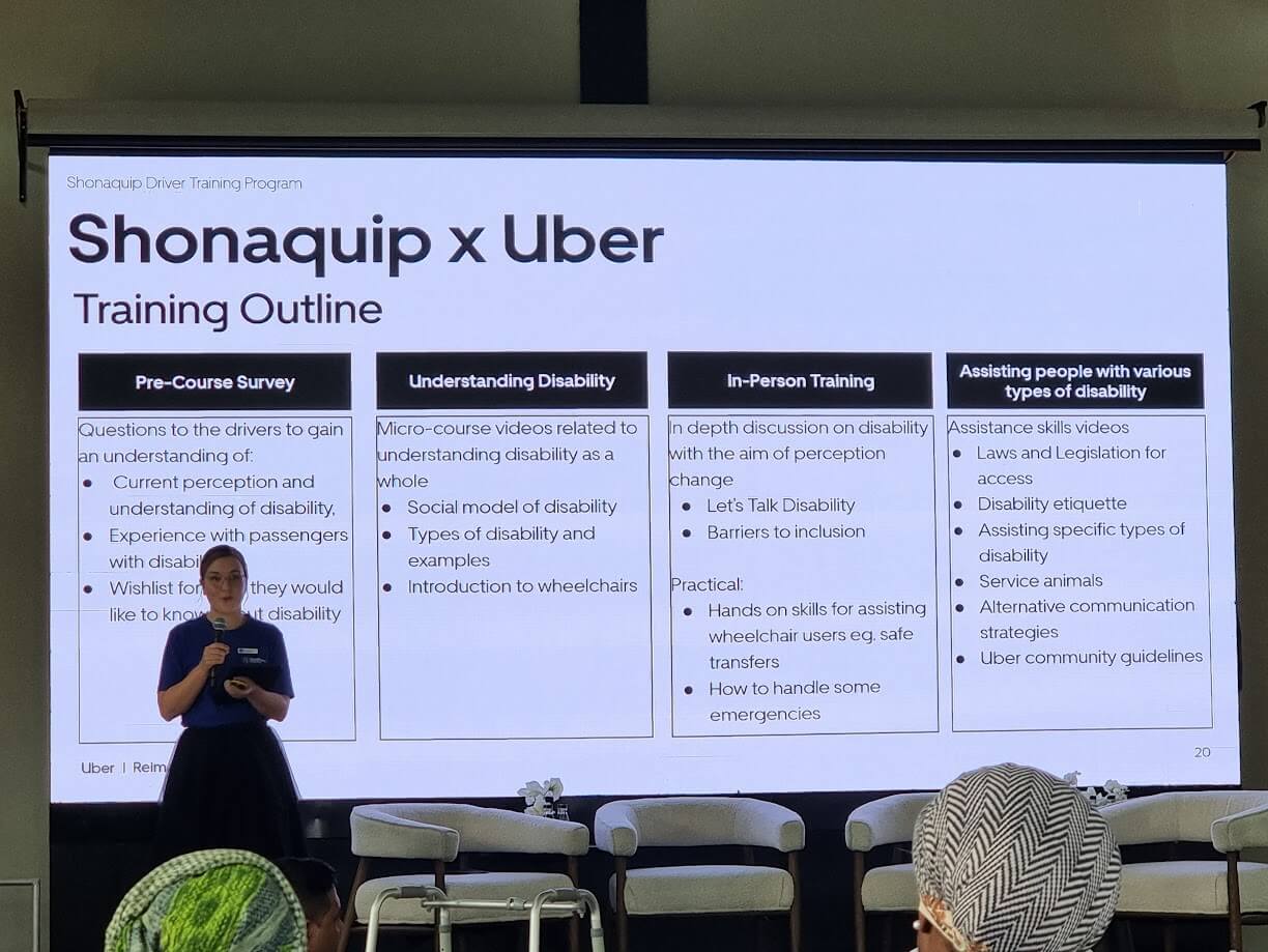 Shonaquip and Uber Assist training programme