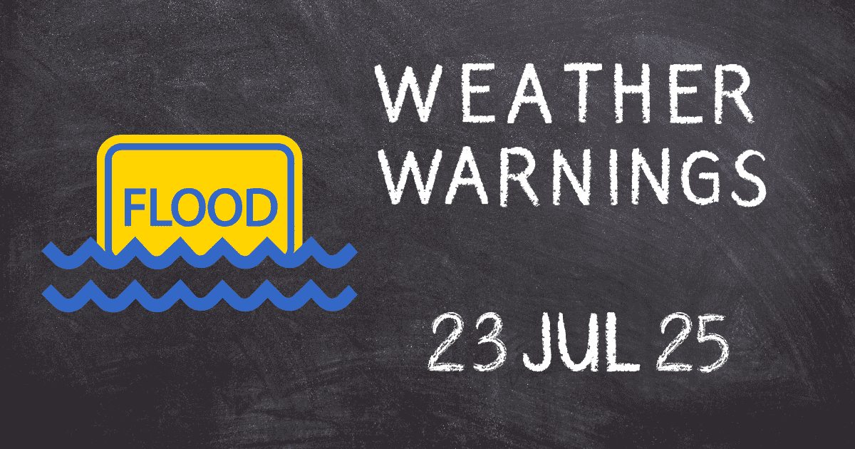 South Africa weather warnings 23 July 2025