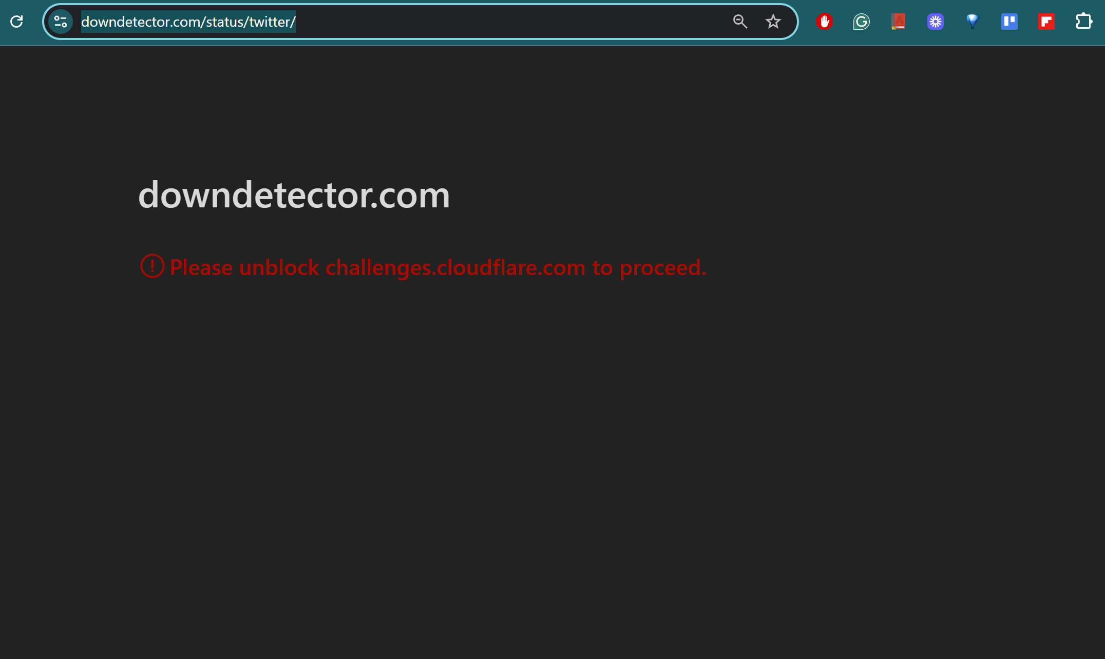 downdetector cloudfare