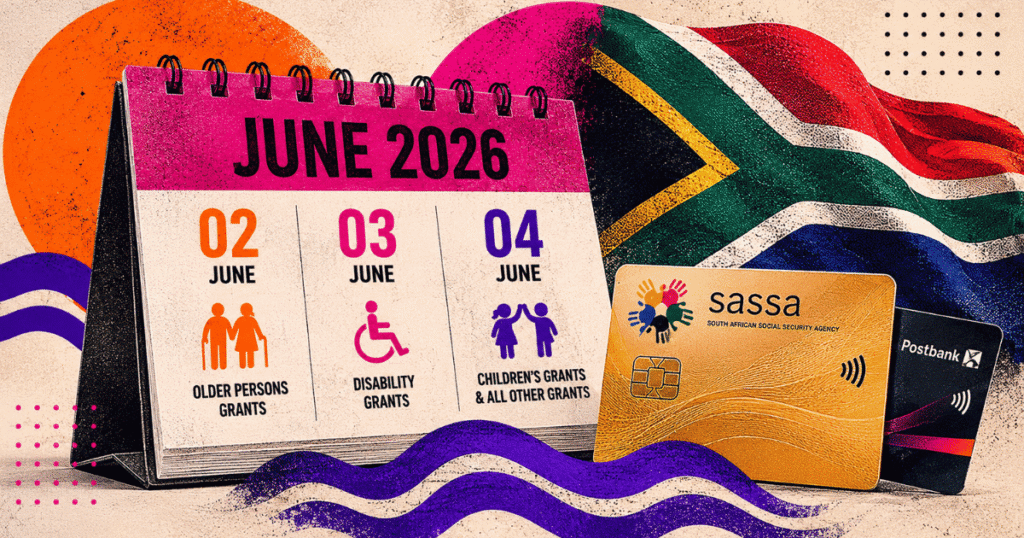 SASSA payment dates for June 2026 confirmed