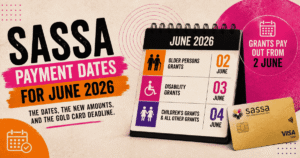 SASSA payment dates for June 2026 confirmed