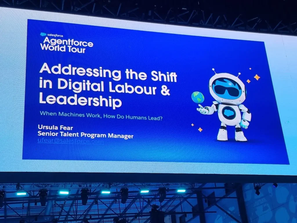 AI talks at Salesforce Agentforce