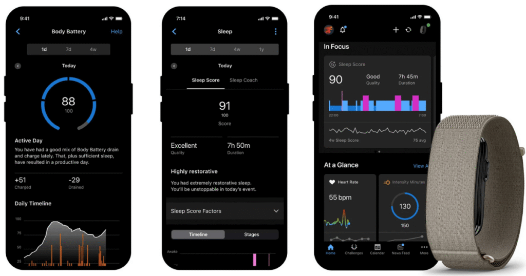 Garmin CIRQA Smart Band features