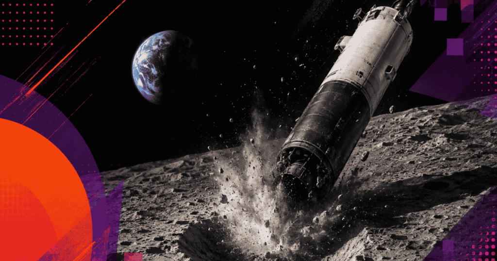 SpaceX rocket crash into the moon