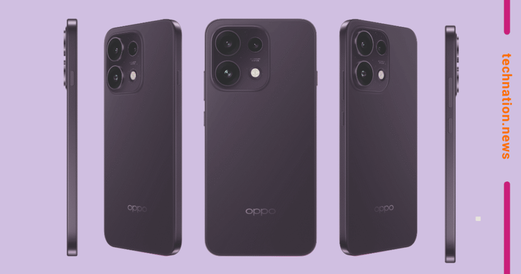 OPPO Reno 16 F in Twilight Violet