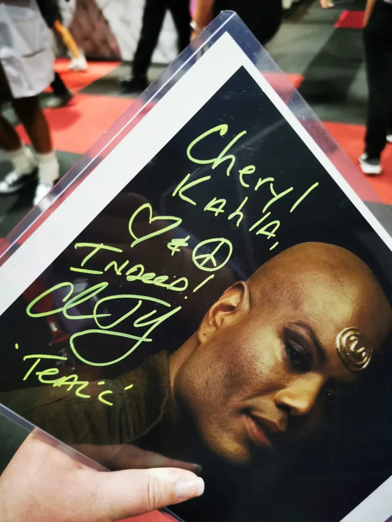 tealc christopher judge autograph cheryl kahla
